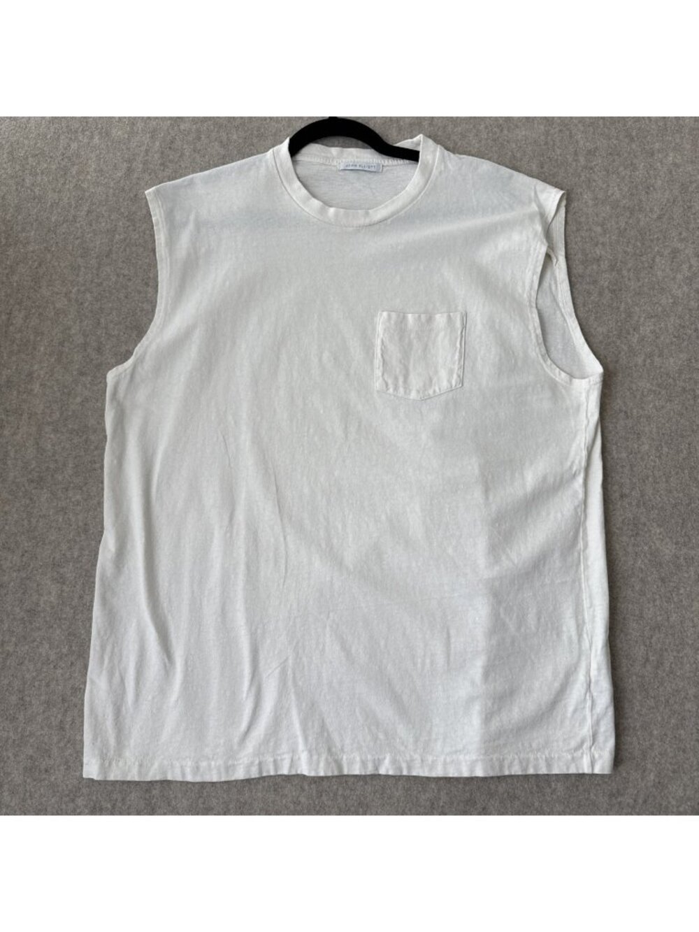 John Elliott Muscle Tank‎ Top Mens XL White Cotton Sleeveless USA Made
